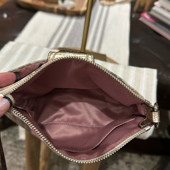 Coach Poppy Madras Signature Plaid Sequined Pink Crossbody Shoulder Bag, Vintage - Picture 14 of 16